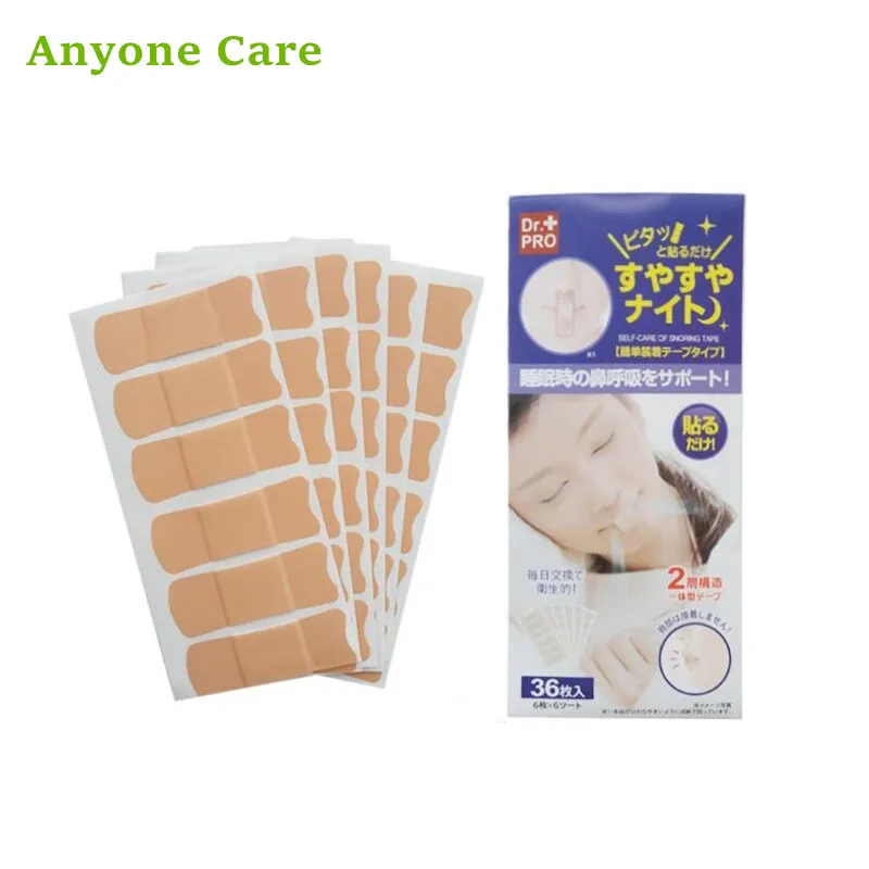 36pcs/pack Export Japan Prevent Snoring Talk in sleep Stop snore nose patch mouth lip stickers Nasal plaster
36pcs/pack Export Japan Prevent Snoring Talk in sleep Stop snore nose patch mouth lip stickers Nasal plaster