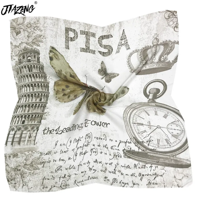 High Quality Women Scarf Pisa Architecture Silk Head Wrap New Print hat Scarf 2019 Fashion Bag Accessories 70*70cm Tie
High Quality Women Scarf Pisa Architecture Silk Head Wrap New Print hat Scarf 2019 Fashion Bag Accessories 70*70cm Tie