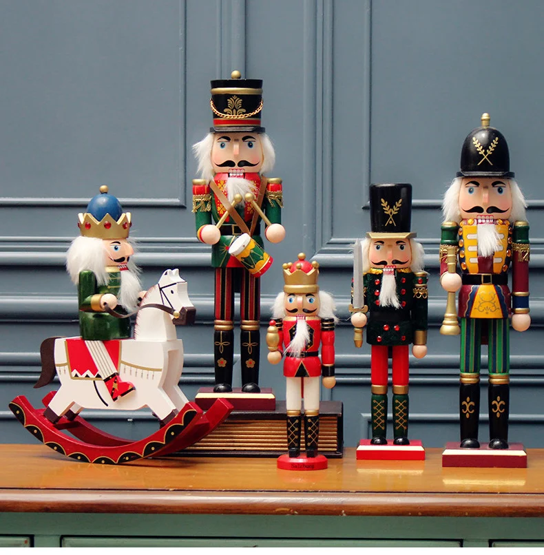 Creative Christmas Wooden Nutcracker Soldier Figurines Pop Puppet Cartoon Character Wood Home Decor Tree Decorations New Year
Creative Christmas Wooden Nutcracker Soldier Figurines Pop Puppet Cartoon Character Wood Home Decor Tree Decorations New Year