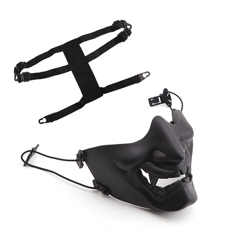 Laugh Prajna Half Face Tactical Mask Devil Horror Face Halloween Party Entertainment Interested Cosplay Movie props
Laugh Prajna Half Face Tactical Mask Devil Horror Face Halloween Party Entertainment Interested Cosplay Movie props