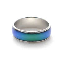 Hot sale Fine jewelry 6mm wide Mood rings classic temperature change color mood ring image