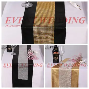 New Design Bronzing Metallic Table Runner With Diamond Mesh Rhinestone Table Runners For Wedding Event Tablecloth Decoration
New Design Bronzing Metallic Table Runner With Diamond Mesh Rhinestone Table Runners For Wedding Event Tablecloth Decoration