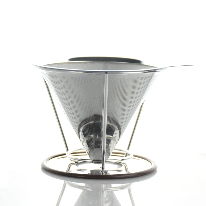 New 304 Stainless Steel Pour Over Coffee Filter Ba...