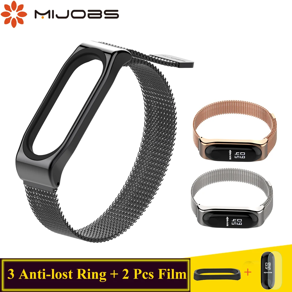 Mijobs Magnetic Mi Band 3 Wrist Strap Metal Stainless Steel Bracelet Correa Mi band 3 Strap Wristbands For Xiaomi Mi Band Strap
Mijobs Magnetic Mi Band 3 Wrist Strap Metal Stainless Steel Bracelet Correa Mi band 3 Strap Wristbands For Xiaomi Mi Band Strap
