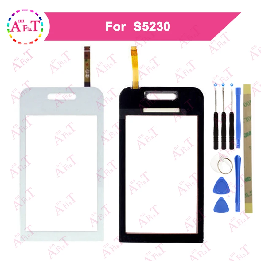 

3.0" For Samsung Galaxy Tocco Lite S5230 Touch Screen Digitizer Sensor Outer Glass Lens Panel 3m glue Free