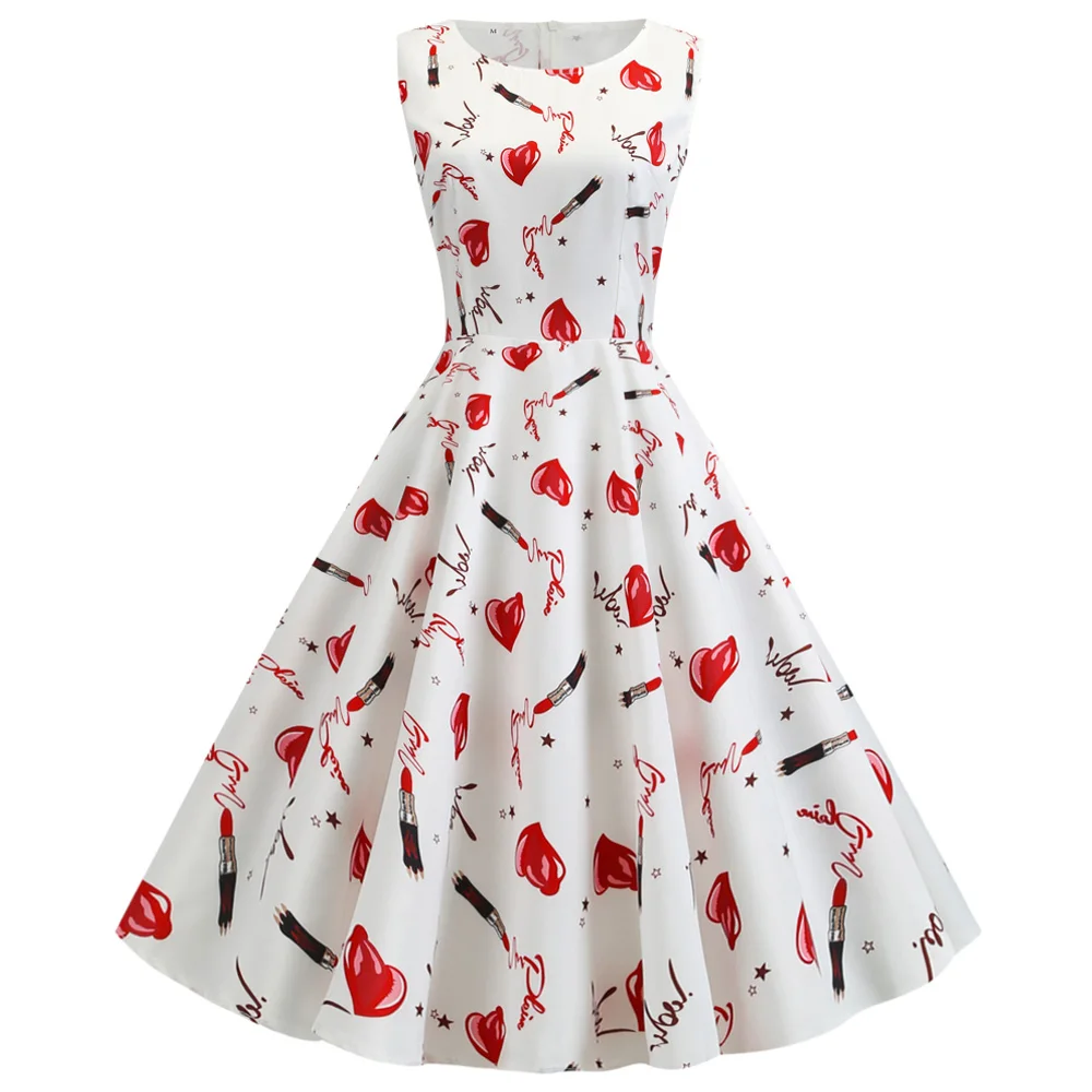 Joineles Floral Print Summer Retro Dress Round Neck Sleeveless Vintage Dress 2019 New Arrivals Sundress 60s Party Vestidos Robe
Joineles Floral Print Summer Retro Dress Round Neck Sleeveless Vintage Dress 2019 New Arrivals Sundress 60s Party Vestidos Robe