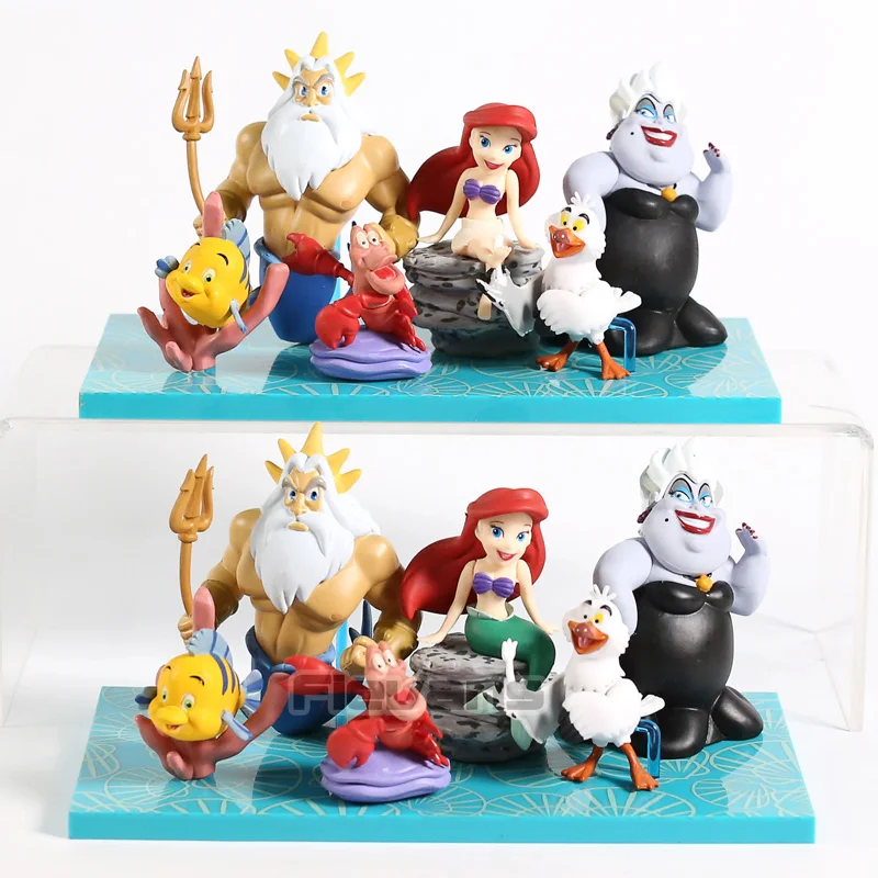 WCF The Little Mermaid Ariel Ursula Sebastian Flounder King Triton Scuttle PVC Figures Toys 6pcs/set
WCF The Little Mermaid Ariel Ursula Sebastian Flounder King Triton Scuttle PVC Figures Toys 6pcs/set