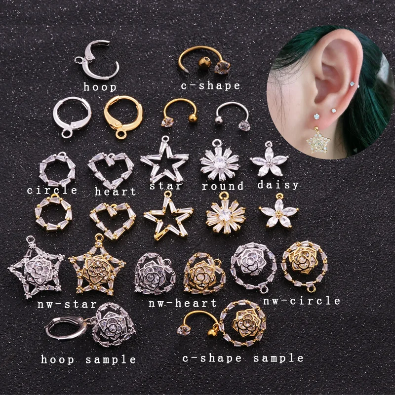 Sellsets 1piece DIY Fitting Accessories Separate Sell For Jewelry Maker Do Necklace Ear Tragus Helix Daith Earring Parts
Sellsets 1piece DIY Fitting Accessories Separate Sell For Jewelry Maker Do Necklace Ear Tragus Helix Daith Earring Parts