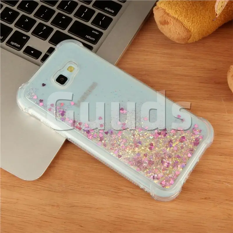 Dynamic Liquid Glitter Sand Quicksand Star TPU Case for Samsung Galaxy A7 2017 A720 - Rose