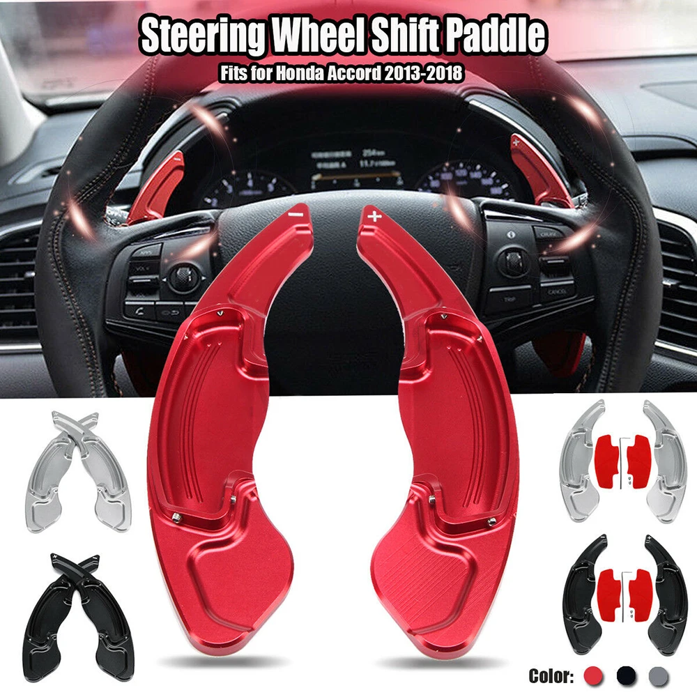 1 Pair Silver/Black/Red Paddle Shifter Extensions Trim for Honda Accord 2013-2018 Car Aluminum Steering Wheel Shift Paddle Shift
1 Pair Silver/Black/Red Paddle Shifter Extensions Trim for Honda Accord 2013-2018 Car Aluminum Steering Wheel Shift Paddle Shift