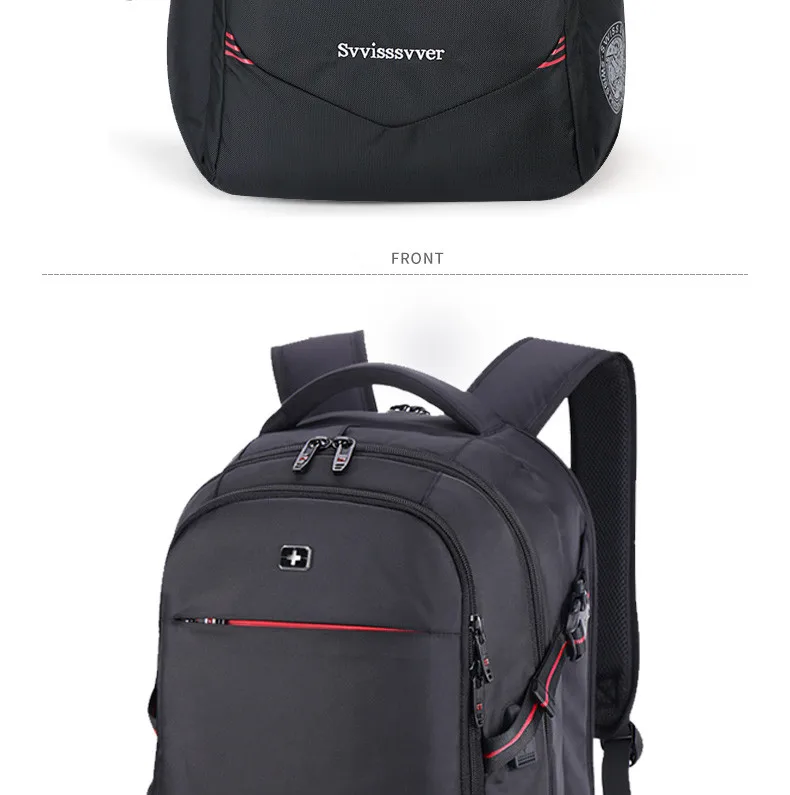 svvisssvver male men Multifunction USB charging fashion business casual tourist anti-theft waterproof 15.6 inch Laptop backpack 25