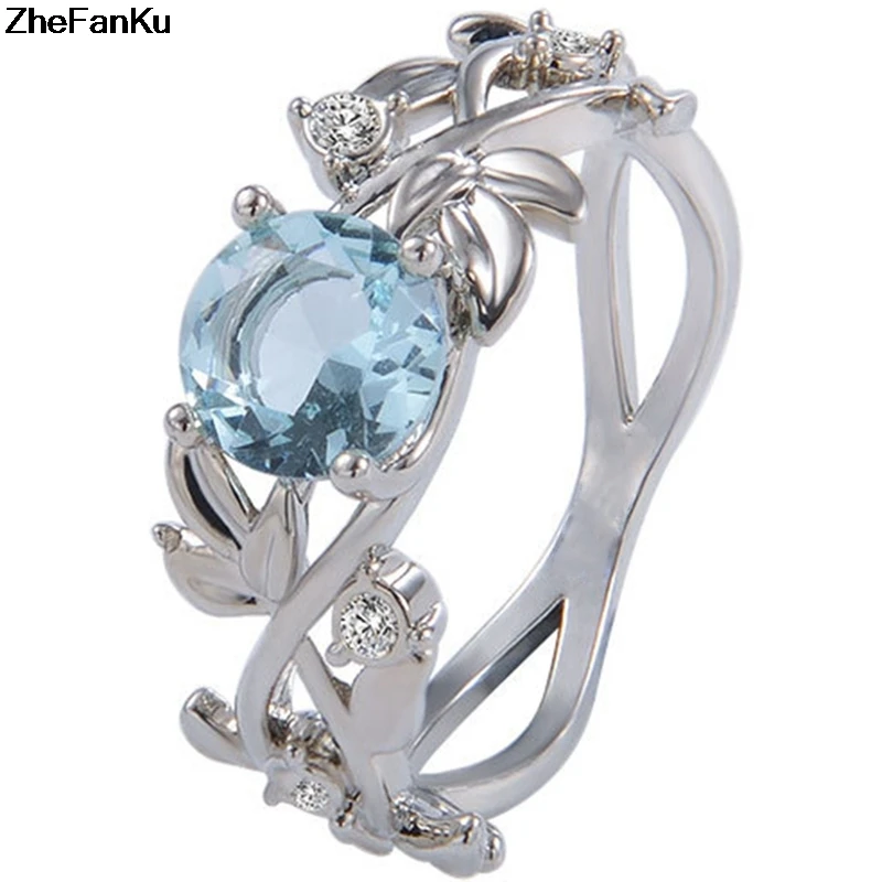 Wedding Crystal Silver Color Rings Vine Leaf Design Engagement Cubic Zircon Ring Fashion Bijoux For Women Ladies Jewelry Gifts
Wedding Crystal Silver Color Rings Vine Leaf Design Engagement Cubic Zircon Ring Fashion Bijoux For Women Ladies Jewelry Gifts