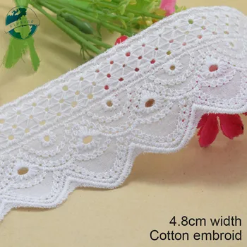 3yards 4.8cm width 100% Cotton embroidery lace french lace ribbon fabric guipure diy trims warp knitting sewing Accessories#3176
3yards 4.8cm width 100% Cotton embroidery lace french lace ribbon fabric guipure diy trims warp knitting sewing Accessories#3176