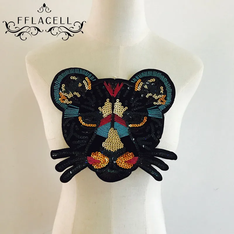 FFLACELL Embroidered iron on patches for clothes leopard sequins deal with it clothing DIY Motif Applique Free shipping
FFLACELL Embroidered iron on patches for clothes leopard sequins deal with it clothing DIY Motif Applique Free shipping