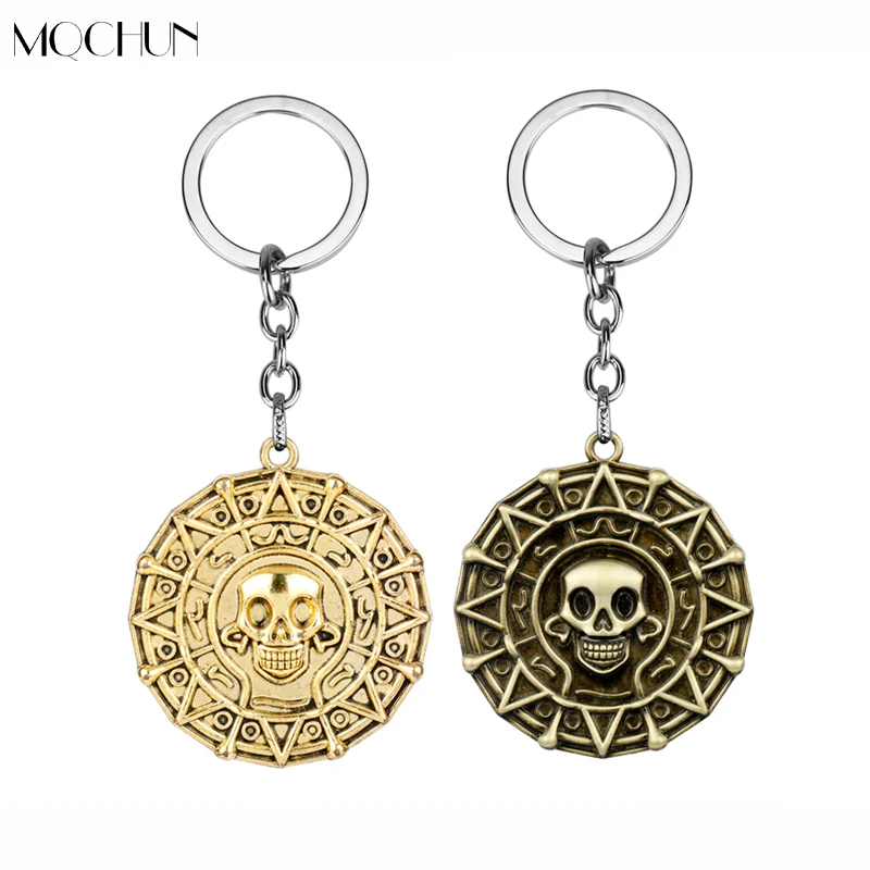 MQCHUN Medallion Jack Pirates Of The Caribbean Keychain Aztec Coin Skull Pendant Keyrings Gold Bronze Men Car Key Gift Jewelry
MQCHUN Medallion Jack Pirates Of The Caribbean Keychain Aztec Coin Skull Pendant Keyrings Gold Bronze Men Car Key Gift Jewelry