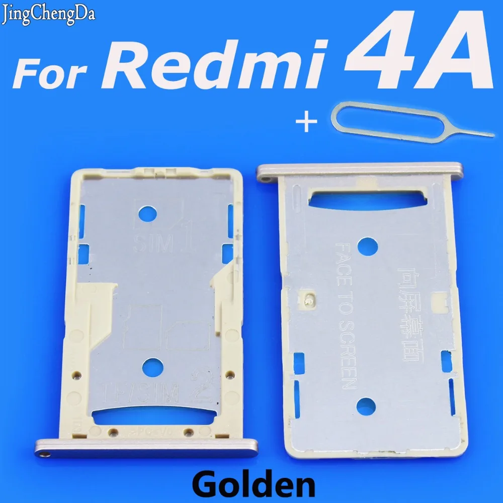 JCD Golden SIM Card Slot Tray Holder Adapter Replacement Parts For Xiaomi for Redmi 4A
JCD Golden SIM Card Slot Tray Holder Adapter Replacement Parts For Xiaomi for Redmi 4A