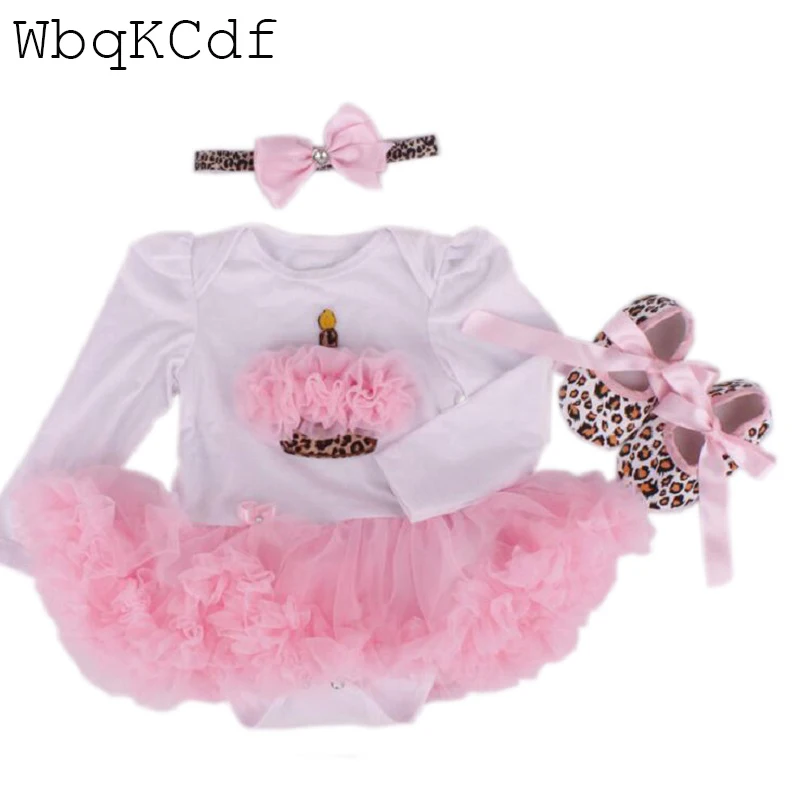 New Baby Girl Clothing Set Lace Tutu Romper Dress Jumpersuit+Headband+Shoes 3pcs Set Bebe First Christmas Costumes Suit for Baby
New Baby Girl Clothing Set Lace Tutu Romper Dress Jumpersuit+Headband+Shoes 3pcs Set Bebe First Christmas Costumes Suit for Baby