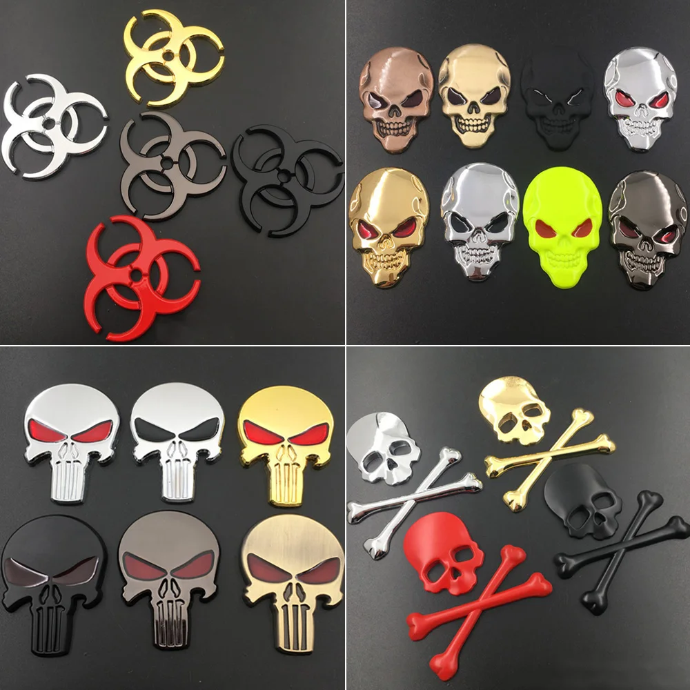for BMW F01 Volkswagen Vespa Corvette Jeep Land Rover Citroen MG Smart 450 Chrome Metal Cool Skull Badge Vehicle Car Decoration
for BMW F01 Volkswagen Vespa Corvette Jeep Land Rover Citroen MG Smart 450 Chrome Metal Cool Skull Badge Vehicle Car Decoration