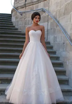 Custom Strapless Sleeveless White Ivory Long Train Wedding Dress Plus Size Bridal Gown 2017 Custom Make 2 4 6 8 10 12 14 16
Custom Strapless Sleeveless White Ivory Long Train Wedding Dress Plus Size Bridal Gown 2017 Custom Make 2 4 6 8 10 12 14 16