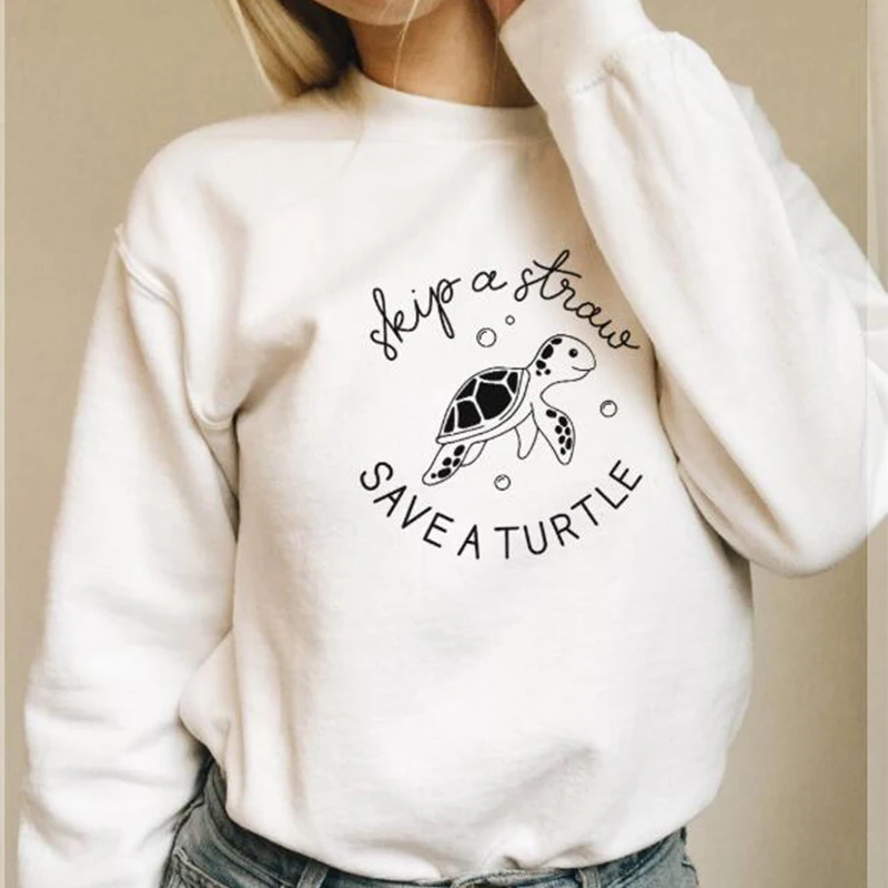 Skip A Straw Save A Turtle Harajuku Sweatshirt Women Streetwear Graphic Pullovers Hoodie Fall Clothes for Woman Drop Shipping
Skip A Straw Save A Turtle Harajuku Sweatshirt Women Streetwear Graphic Pullovers Hoodie Fall Clothes for Woman Drop Shipping