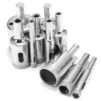 GTBL 10Pcs Diamond Drill Bits Glass and Tile Hollow Core Drill Bits Extractor Remover Tools 6-30mm
GTBL 10Pcs Diamond Drill Bits Glass and Tile Hollow Core Drill Bits Extractor Remover Tools 6-30mm