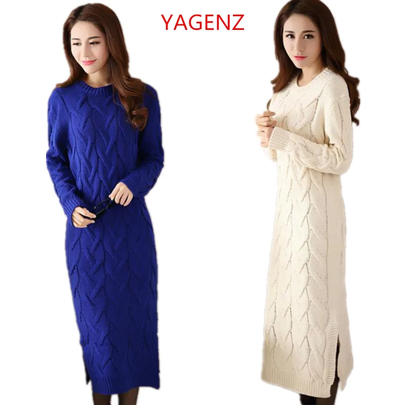 YAGENZ Winter sweater Women clothes Large size Stretch Loose Fashion Knitted dress Open fork Young women Winter clothes BN2150
YAGENZ Winter sweater Women clothes Large size Stretch Loose Fashion Knitted dress Open fork Young women Winter clothes BN2150