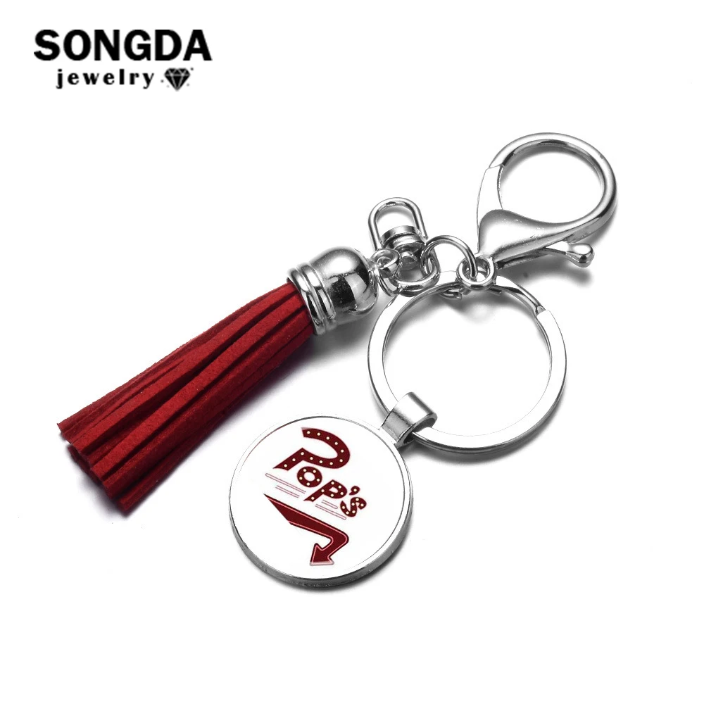 SONGDA Riverdale Charm Keychain Leather Tassel with Glass Cabochon Lettering POPs Photo Key Chain Fans Jewelry for Women and Men
SONGDA Riverdale Charm Keychain Leather Tassel with Glass Cabochon Lettering POPs Photo Key Chain Fans Jewelry for Women and Men