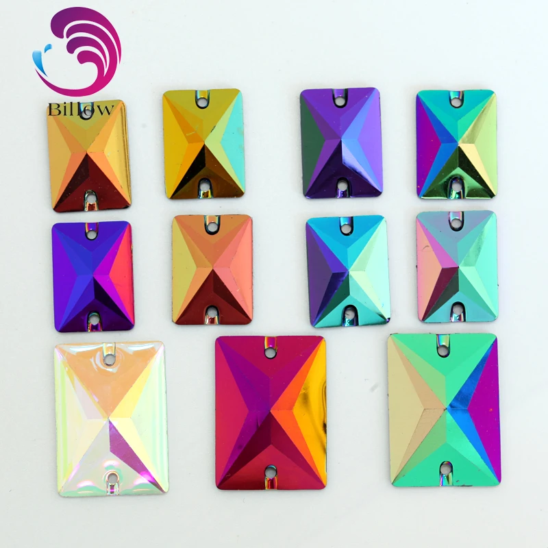 13x18mm 50pcs Rectangle Resin Sew On Rhinestones AB Colors Sew On Stone Flatback Resin Sewing Crystal for Garment B3523
13x18mm 50pcs Rectangle Resin Sew On Rhinestones AB Colors Sew On Stone Flatback Resin Sewing Crystal for Garment B3523