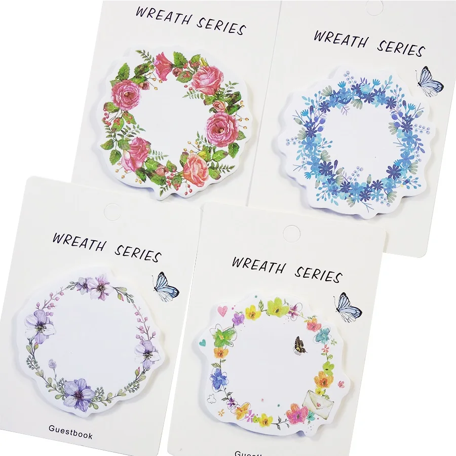 1pack/lot Wreath Pattern Paper Memo Sticker Decoration Memo Pad DIY Diary Scrapbooking Message Label Sticker Kawaii Stationery
1pack/lot Wreath Pattern Paper Memo Sticker Decoration Memo Pad DIY Diary Scrapbooking Message Label Sticker Kawaii Stationery