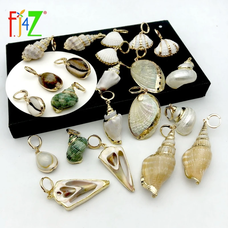 F.J4Z Hot Seashell Earrings Vintage Women Hoop Earrings Nature Cowries Conches Summer Earrings Beach Jewelry Accessories
F.J4Z Hot Seashell Earrings Vintage Women Hoop Earrings Nature Cowries Conches Summer Earrings Beach Jewelry Accessories