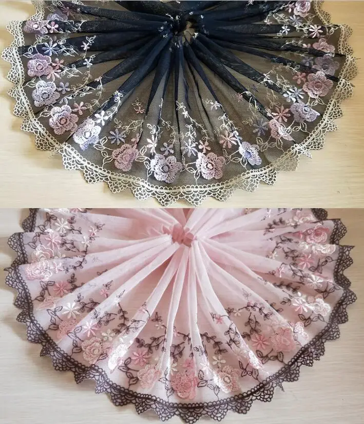 2 Yards Lace Trim Flowers Floral Embroidered Tulle Lace 7" Wide Doll Dress Underwear Costume DIY Craft Supplies
2 Yards Lace Trim Flowers Floral Embroidered Tulle Lace 7" Wide Doll Dress Underwear Costume DIY Craft Supplies
