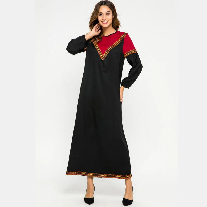 New Contrast Color Chiffon Splice Long Robe Muslim Gown Dress Spring Arab Caftan Kaftan Abaya Dubai Fashion Loose Islamic Gown
New Contrast Color Chiffon Splice Long Robe Muslim Gown Dress Spring Arab Caftan Kaftan Abaya Dubai Fashion Loose Islamic Gown