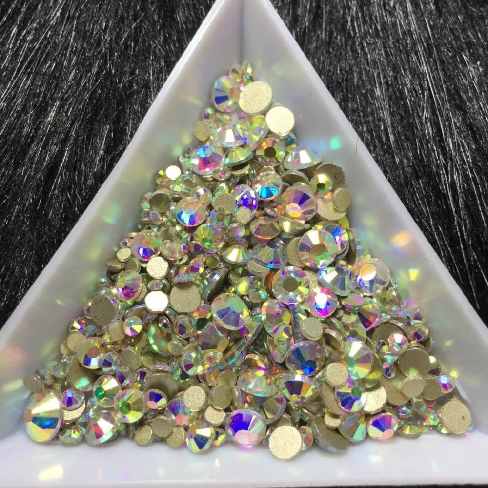 1440Pcs/Pack Mixed Sizes Nail Rhinestones Gold Flatback AB Glass Nail Art Decoration Stones Shiny Gems Manicure Accessories 038
1440Pcs/Pack Mixed Sizes Nail Rhinestones Gold Flatback AB Glass Nail Art Decoration Stones Shiny Gems Manicure Accessories 038