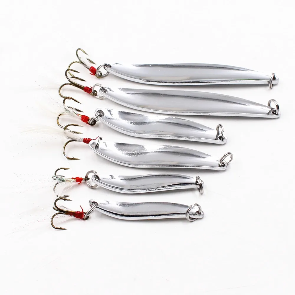 weihefishing1 pc. Sliver 5 g 7 10 g 13 g Baubles With Rotating Petal Bait Fishing Hard Sequins With Feather Bass Triple Hook
weihefishing1 pc. Sliver 5 g 7 10 g 13 g Baubles With Rotating Petal Bait Fishing Hard Sequins With Feather Bass Triple Hook