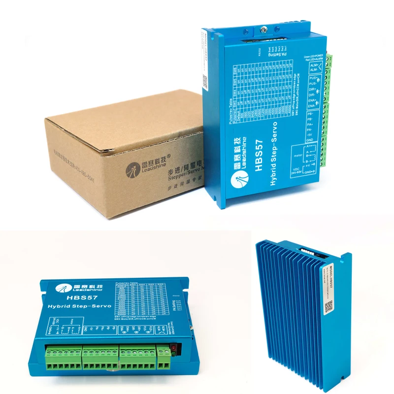 Leadshine HBS57 Hybrid Servo Drive with 57 Series Closed-Loop Motor Current: 7A Subdivision Range: 200~51200ppr
Leadshine HBS57 Hybrid Servo Drive with 57 Series Closed-Loop Motor Current: 7A Subdivision Range: 200~51200ppr