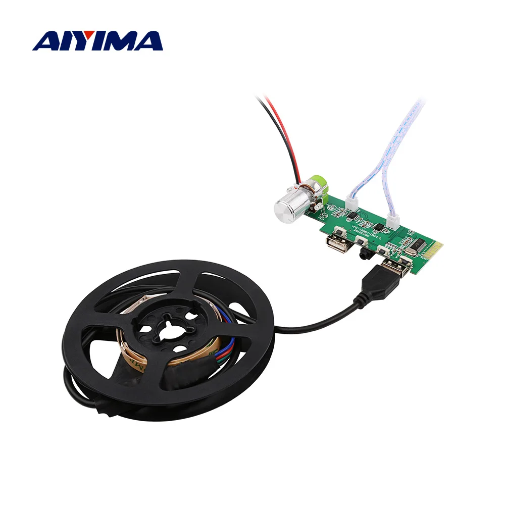 AIYIMA 5V Bluetooth Amplifier Board 5Wx2 USB LED RGB Strip Light Control Support MP3 WMA WAV FLAC Music Play Power Amplifier
AIYIMA 5V Bluetooth Amplifier Board 5Wx2 USB LED RGB Strip Light Control Support MP3 WMA WAV FLAC Music Play Power Amplifier
