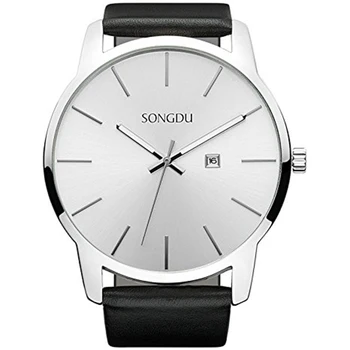 SONGDU Big Face Women's Men's Analog Date Leather Strap Wrist Watch
SONGDU Big Face Women's Men's Analog Date Leather Strap Wrist Watch
