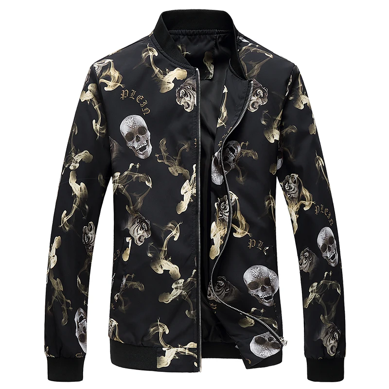 YuWaiJiaRen Skull Printed Bomber Men Spring Autumn Brand Stand Collar High Quality Windbreaker Jackets Oversize 6XL
YuWaiJiaRen Skull Printed Bomber Men Spring Autumn Brand Stand Collar High Quality Windbreaker Jackets Oversize 6XL