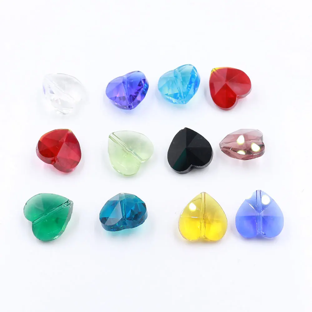 ZHUBI Crystal Heart Pendant 10/14mm Wholesales Glass Loose Beads With Vertical Hole For DIY Making Jewelry Gifts & Handrafts
ZHUBI Crystal Heart Pendant 10/14mm Wholesales Glass Loose Beads With Vertical Hole For DIY Making Jewelry Gifts & Handrafts