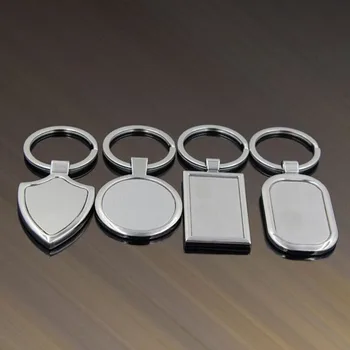 

200pcs/lot 4 Designs Newest Metal Blank Keychains Advertising Custom LOGO Keyrings for Promotional Party Gifts Favor ZA5175