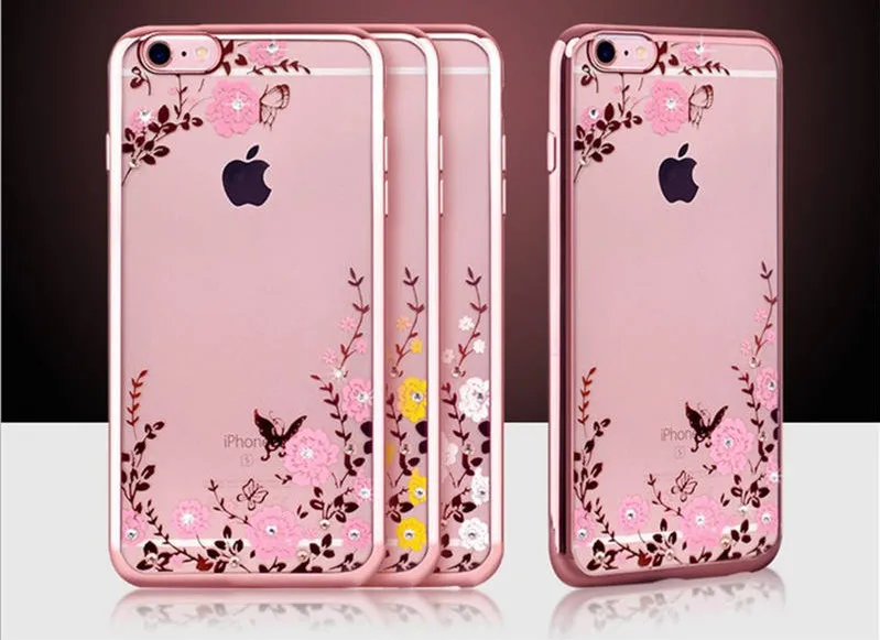 Rhinestone For Iphone 6 6s 7 8P X Xs Xr Max Plating Tpu Secret Flower Rhinestone Soft Shell Anti-Fall Phone Case
Rhinestone For Iphone 6 6s 7 8P X Xs Xr Max Plating Tpu Secret Flower Rhinestone Soft Shell Anti-Fall Phone Case