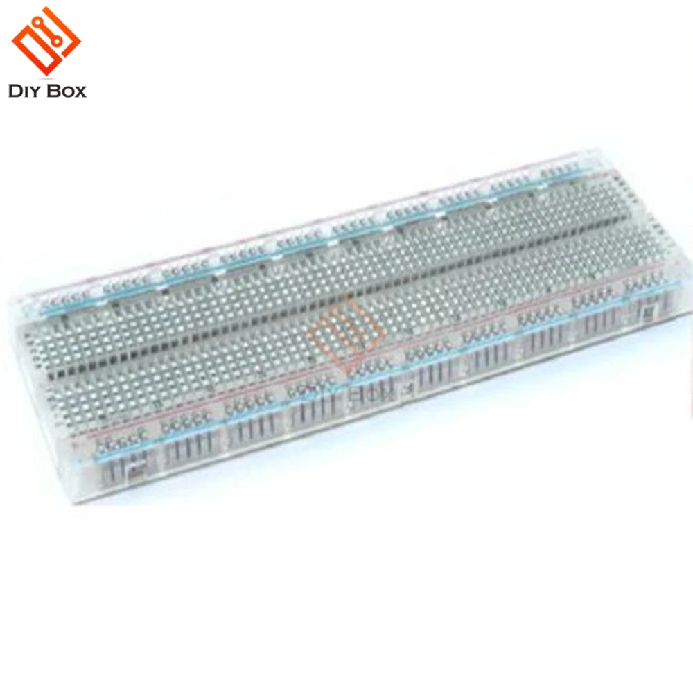 MB-102 Transparent Material 830Point Solderless PCB Bread Board Test Develop DIY
MB-102 Transparent Material 830Point Solderless PCB Bread Board Test Develop DIY