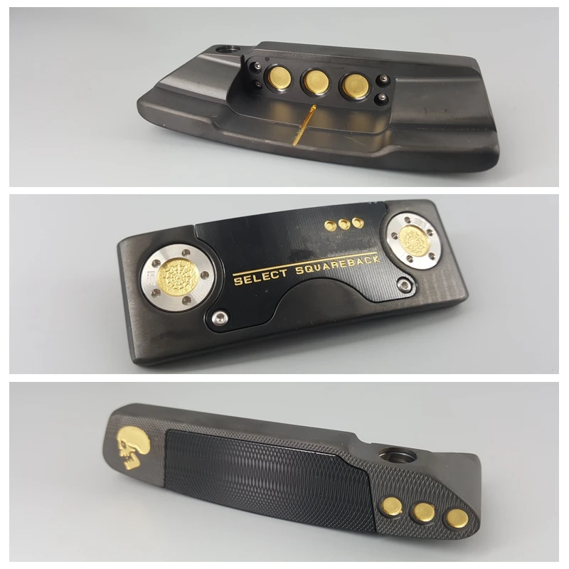 2018 SQUAREBACK Black Gold Skull Golf Putter Clubs Edition 33/34/35inch Grip Optional Colour With Head Cover
2018 SQUAREBACK Black Gold Skull Golf Putter Clubs Edition 33/34/35inch Grip Optional Colour With Head Cover