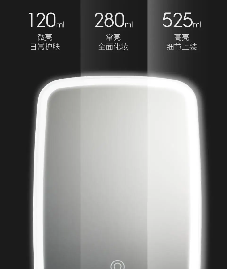 Xiaomi Mijia LED makeup mirror Touch-sensitive control LED natural light fill adjustable angle Brightness lights long battery li (3)