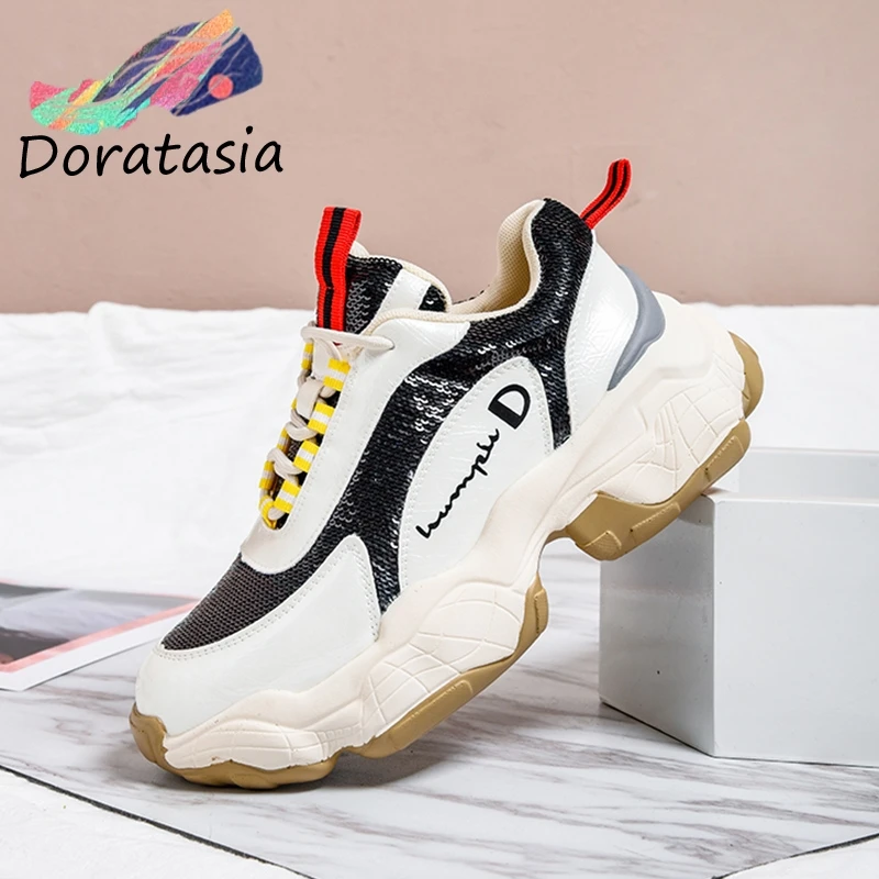 DORATASIA New Arrivals 2020 High Quality Hot INS Shoes Woman Sneakers Lace Up Flat Platform 4 Colors Woman Shoes Women Sneakers
DORATASIA New Arrivals 2020 High Quality Hot INS Shoes Woman Sneakers Lace Up Flat Platform 4 Colors Woman Shoes Women Sneakers
