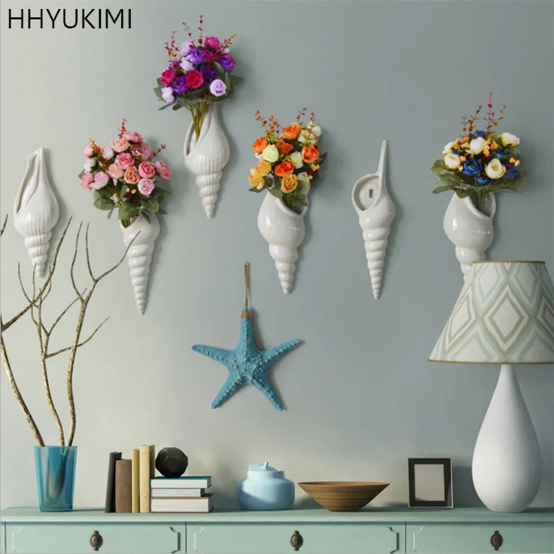HHYUKIMI Simple Modern Creative Three-dimensional Mural Wall Flower Vase Conch Background Wall Decoration Home Furnishing Tools
HHYUKIMI Simple Modern Creative Three-dimensional Mural Wall Flower Vase Conch Background Wall Decoration Home Furnishing Tools