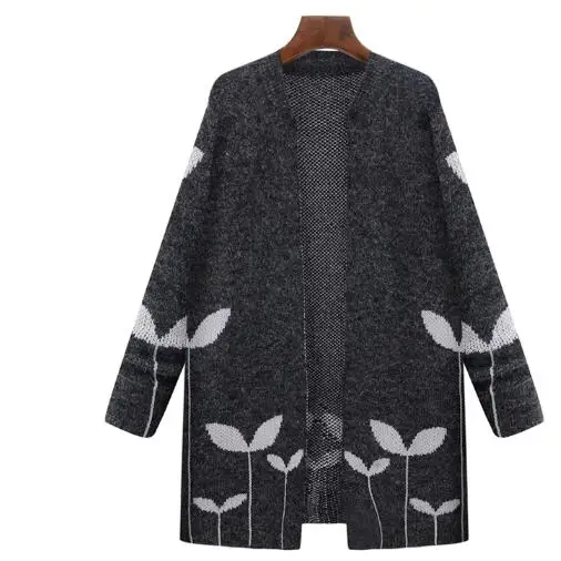 Autumn Winter Sweater 2018 Long Knitted Coat Woman Gray And Dark Gray Open Stitch Plus Size 5XL Outwear Cardigan AF143
Autumn Winter Sweater 2018 Long Knitted Coat Woman Gray And Dark Gray Open Stitch Plus Size 5XL Outwear Cardigan AF143