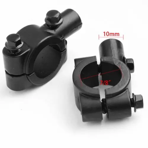 2PCS MOTORCYCLE DIRT BIKE FOR ATV HANDLEBAR MIRROR MOUNT 10MM 7/8" ALUMINUM CLAMP HOLDER REAR VIEW MIRROR ADAPTER BRACKET
2PCS MOTORCYCLE DIRT BIKE FOR ATV HANDLEBAR MIRROR MOUNT 10MM 7/8" ALUMINUM CLAMP HOLDER REAR VIEW MIRROR ADAPTER BRACKET