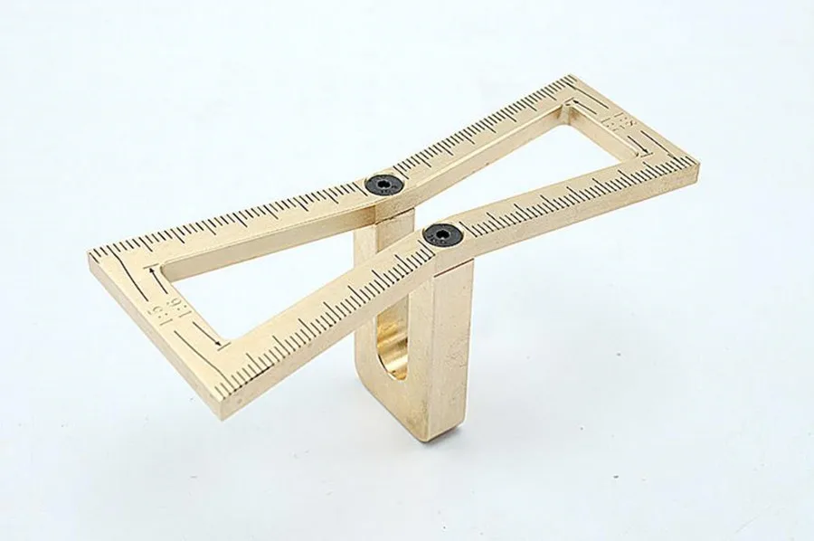 Dovetail Mortise Gauge Hand Cut Copper Marker Template G
