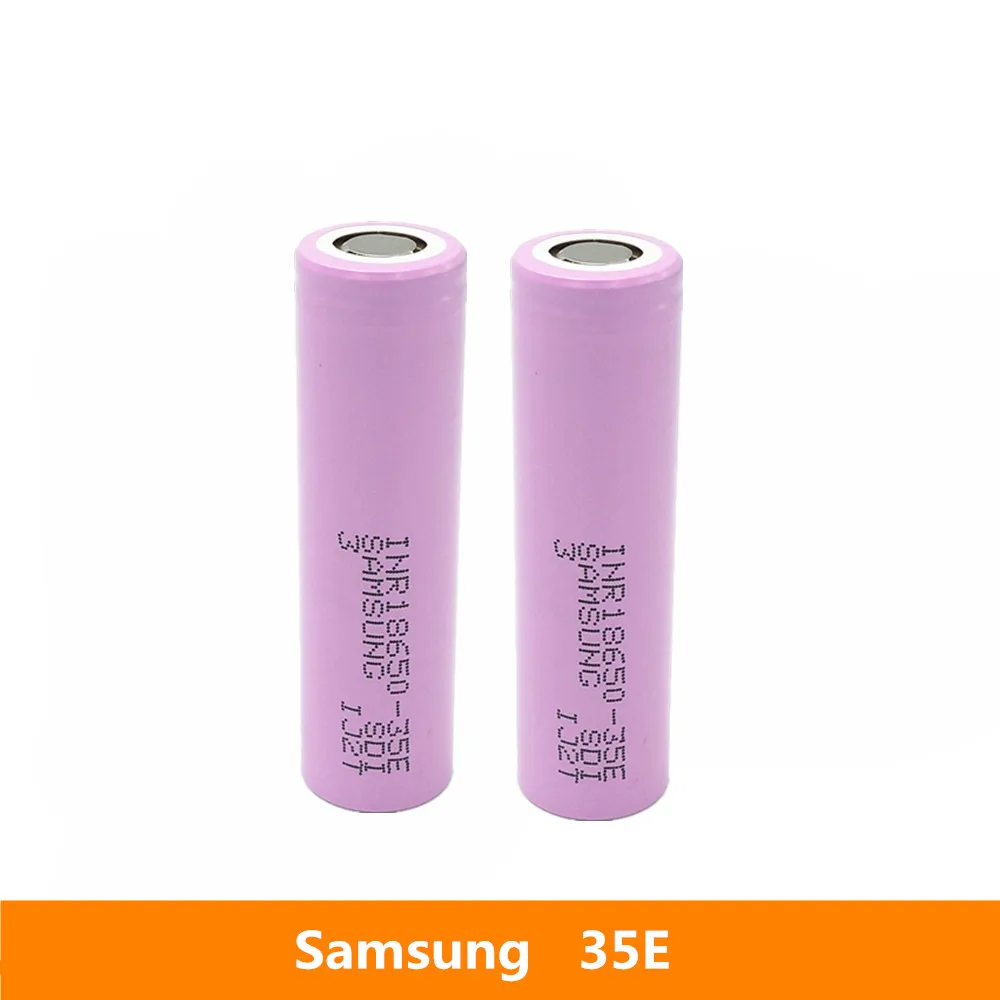 2pcs 3.7V 18650 3500mah 13A discharge For Samsung INR18650-35E li-ion power cell IMR battery for Toy E-cig Torch Flashlight ect
2pcs 3.7V 18650 3500mah 13A discharge For Samsung INR18650-35E li-ion power cell IMR battery for Toy E-cig Torch Flashlight ect